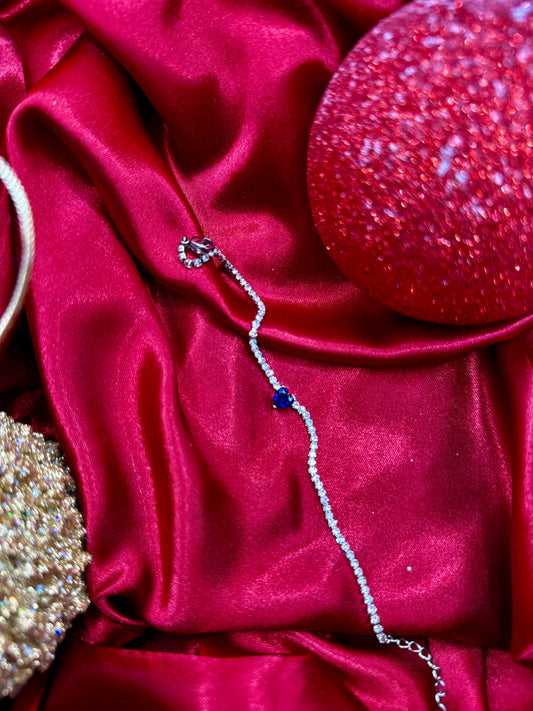 Bracciale strass + cuore