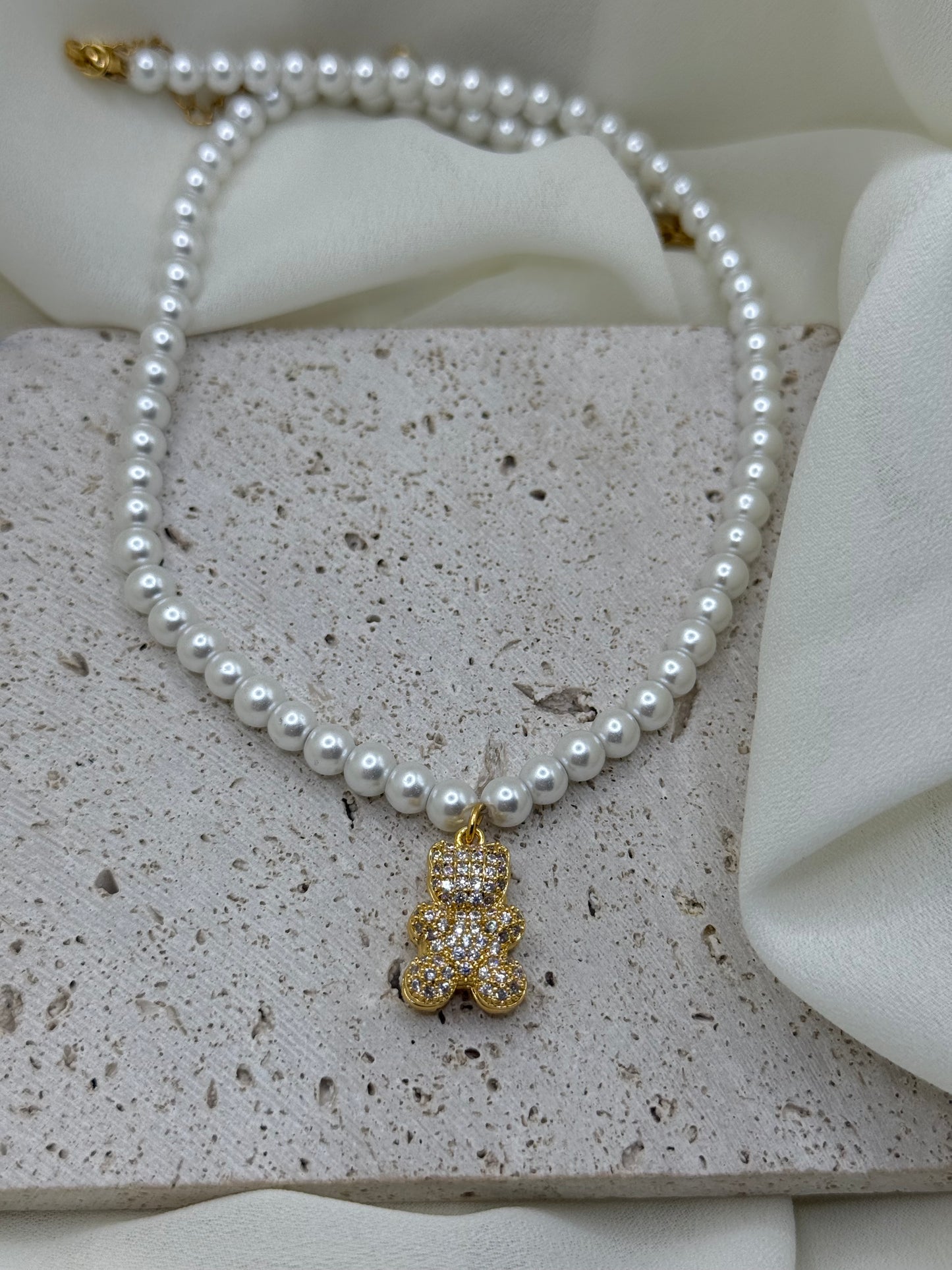 Collana Teddy Pearl