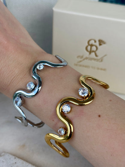 Bracciale Diamond Wave