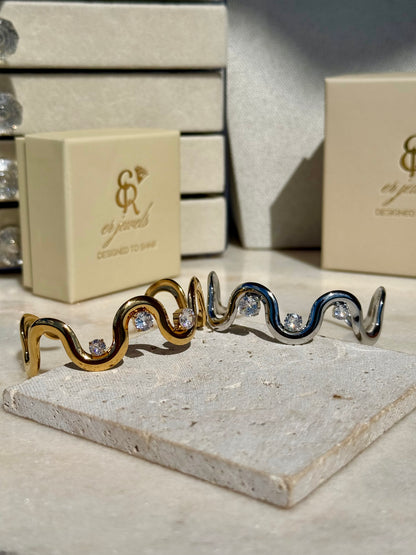 Bracciale Diamond Wave