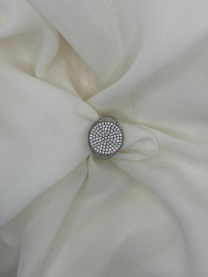Anello Round Pavé