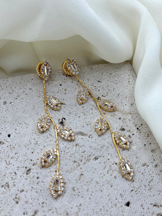 Orecchini Leaf Cascade